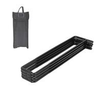 GKYQVE Camping Foldable Metal Stand Cold Storage Box Suspended Brackets Water Container Suitcases Rack Easy to Use Foldable Coolers Suitcases Rack