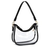 GKYQVE Clear PVC Shoulder Bag for Quick Stadium Security Access Fashionable Design Pvc Underarm Bag