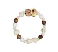 GKYQVE Contemporary Ceramic Bear Hand Chain Trendsetting Unisex for Daily Wear Couple Jewelry Lightweight Jewelry Trendy Ceramic Animal