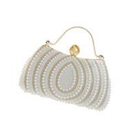 GKYQVE Contemporary Wedding Purse Rhinestones Detailing Triple Carrying Option Stylish Accessory Shoulder Bag for Special Event Luxury Crossbody Handbag