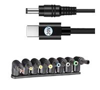 GKYQVE DC5521 Power Adapter 8 Adapters for Security Camera Routers and Laptops 5.5x2.1mm Female to Male Barreled Plug Desk Power Adapters