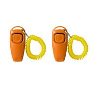 GKYQVE Dog Training Clickers Whistles 2Pieces Noise Behavior Control Tool for Breeds Effective Obedience Commands Clickers