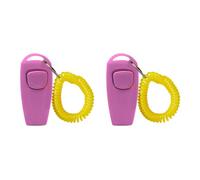 GKYQVE Dog Training Clickers Whistles 2Pieces Noise Behavior Control Tool for Breeds Effective Obedience Commands Clickers