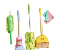 GKYQVE Educational Housekeeping Playset for Children 3+ Years Old Realistic Cleaning Tools with Broom Mop Dustpan Develop Motor Skills Safe Toy Interactive Role Play Cleaning Set
