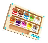 GKYQVE Educational Number Mazes Toy Counting & Color Sorting Game Fine Motor Skills Learning Toy Enduring Counting & Color Sorting Game