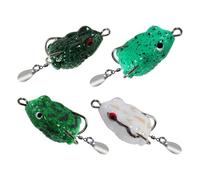 GKYQVE Extreme Flexible Realistic Frogs Allurement Dense Thin Plan General Fishing Attract for Adventurers Transportable Fishing Soft Allurement