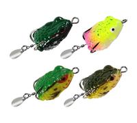 GKYQVE Extreme Flexible Realistic Frogs Allurement Dense Thin Plan General Fishing Attract for Adventurers Transportable Fishing Soft Allurement