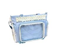GKYQVE Fashionable Anime Inspired Clear Handbag Multi Functional Storage Ergonomic Crossbody Bag