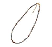 GKYQVE Fashionable Women's Necklace Craft From Natural Stone Beads And Pearls Pendant Decoration For Elegant Look Styles