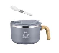 GKYQVE Functional Noodles Bowl Practical Stainless Steel Noodles for Various Setting Ramen Vessel