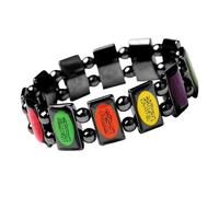 GKYQVE Hand Colorful Drip Beads Symbol of Faith Comfortable for Various Occasions Lightweight Bangle Middle Eastern Jewelry Gift