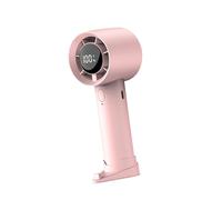 GKYQVE Handheld Electric Fan With LED Digital Display 1200mAh Battery USB Rechargeable Fan For Hiking Camping And Daily Use Ergonomic Handheld