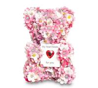 GKYQVE Handmade Artificial Flower Bear For Valentines Day Anniversaries Birthdays And Proposals Adds A Touch Of Romance Special Event