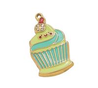 GKYQVE Ice Cream/Cup/Phone Shaped Stainless Steel Charm for Keyring Phone Strap Crafting Projects Necklace Accessories Ice Cream Pendant
