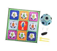 GKYQVE Interactive Football Practice Game Pad for Kids Training Coordination Skills 150 Cm Foldable Design Competitive Soccer Game