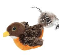 GKYQVE Interactively Realistic Bird Cats Toy Entertaining Electric Bird to Flapping Wing and Sound for Indoor Pet Boredom Toy