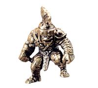 GKYQVE Intricately Carved Orc Fighter Paracord Pendant Sturdy Copper Craftsmanship Roleplay Accessory for Cosplay Use Paracord Charm Pendant