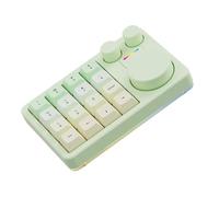 GKYQVE Keyboard Three Knobs and 16 Programmable Keys for Intuitived Control in Music Video Editing for Multiple Systems USB Keyboard