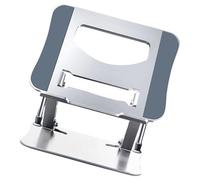 GKYQVE Laptop Stand for Desk Ergonomic Foldable Computer Height Adjustable for Collaborative Work Easy Storage Aluminium Alloy Computer