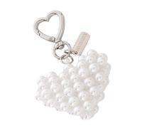 GKYQVE Layered Simulated Pearl Phone Charm Artisanal Heart Plan Thin Present Concept Hers Pearl Phone Addition for Women