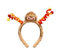 GKYQVE Lovely Monkeys King Headbands Durability Comfort Headwear Stylish Plush Headgear For Celebrations And Daily Wear Anime Character Hairband