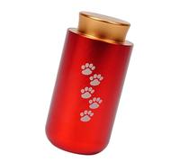 GKYQVE Memorial Ashes Urn for Lasting Love and Decors Elegant Grateful Words Carvings Sweet Words Stainless Steel Pet Urn
