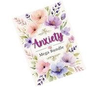 GKYQVE Mental Health Focusing Notebook with Anxieties Management Worksheets with Premium Smooth Writing Paper Portable Design Emotional Management Notebook
