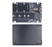 GKYQVE MSATA Solid Disk To SATA3 Adapter Enclosure Double Solid Disks Usage Double Purpose Easy Switching Laptop Desktop Storage Expansion