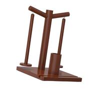 GKYQVE Multifunctional Yarn Dispenser Holder Wooden Thread Spool Organiser Stand for Knitting Tool Sewing Supply Organization Yarn Holder with Phone Stand