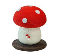 GKYQVE Mushroom Structure Puss Clawing Post Comfortable Lounging Areas Secure Assembly Cats Field Glasses Puss Community Center