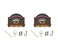 GKYQVE No More Lost Keys! Wall Mounted Holder with Storage Decorative Wood Board & 4 Sturdy Hooks, Entryway for Home Mudroom Organizers