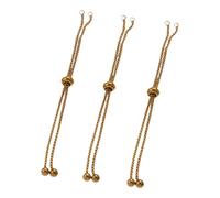 GKYQVE Of 3 Adjustable Craft Extension Chains for Necklace Jewelry Making Stainless Steel Pull Chain Accessories Adjustable Craft Extension Chain