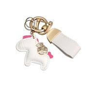 GKYQVE Practical Keychain Horse Shape Accessory Stylish Rings Unique Bag Hanging Pendant Great For Various Occasions Compact Wallet Keychain