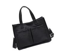 GKYQVE Premium PU Leather Bag for Women Thin Work Passenger Shoulder with Multiple Pouches Against Burglary Waterproof Work