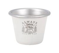 GKYQVE Premium Stainless Steel Camping Cup Leakproof Ergonomic Design Compact for Outdoor Hiking Travel Camping Drink Bottle