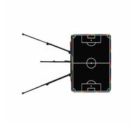 GKYQVE Professional Coaching Panel for Football Strategy Highlighting 28 Inch LCD Display Stand Encompassed Erase Hook Button Football Trainer Board