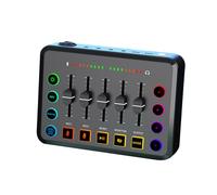 GKYQVE Record Sound Card With Professional Tuning And Classical Color Scheme Multiple Purpose For Voice Broadcasting Colorful Lighting Sound Card