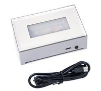 GKYQVE Rectangular 3D Engraved LED Light Base for Home Decors Featuring Adjustable Colors USB Powered and Jewelry Display