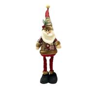 GKYQVE Retractable Vintage Snowflake Fabric Christmas Decoration Expandable Plush Toy User Friendly Kids Room Ornament Stretchable Holiday Decoration Figurine