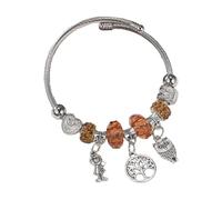 GKYQVE Rhinestones Cuff Stylish Stainless Steel Pendant Wristchain Comfort Fit Accessory for Everyday Use Skin Friendly Rhinestones