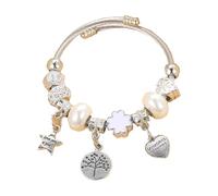 GKYQVE Rhinestones Cuff Stylish Stainless Steel Pendant Wristchain Comfort Fit Accessory for Everyday Use Skin Friendly Rhinestones