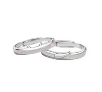 GKYQVE Romance Love Symbol Rings Accessory For Couples Sturdy Brass With Cats And Fish Designs Size Adjustable Daily Use Couples Rings