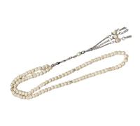 GKYQVE Rosary Necklace Smooth Beads Chain Bangle for Sensitive Skin Spiritual Ornament Prayer Accessories Jewelry Smooth Cultural Necklace Prayer Fashion Accessory