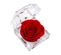GKYQVE Rose Display Box Providing Elegant Presentation and Secure Storage for Jewelry Items Dried Flower Display