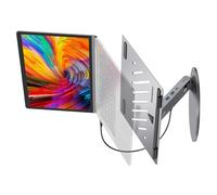 GKYQVE Rotating Aluminum Laptop Stand with Built-in USB C Hub for Fast Charging and 4K Video Height Adjustable Laptop Stand with Cooling