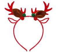 GKYQVE Sequined Elk Horn Headband For Adult Kids Christmas Hairband Reindeer Hairhoop Holiday Celebrating Headwear Party Supply Festival Hair Accessory
