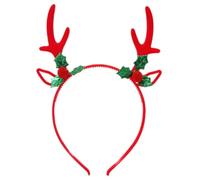 GKYQVE Sequined Elk Horn Headband For Adult Kids Christmas Hairband Reindeer Hairhoop Holiday Celebrating Headwear Party Supply Festival Hair Accessory