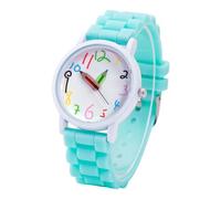 GKYQVE Silicone Band Kids Watch with Pencil Grasps Large Numbers Display Security Hook for School Silicone Kids Watch