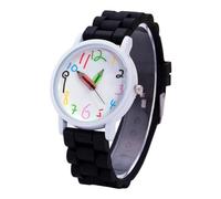 GKYQVE Silicone Band Kids Watch with Pencil Grasps Large Numbers Display Security Hook for School Silicone Kids Watch