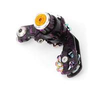 GKYQVE Simple Install Chain Guide Systems for Single Speed Double Pulleys Wheel Aluminum Alloys Cycling Part Single Speed Tensioner